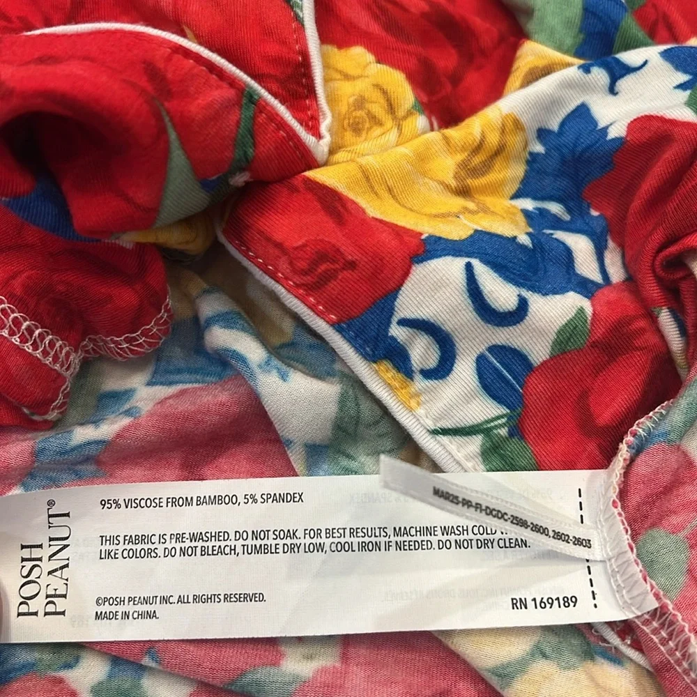 Posh Peanut Women's Luxe Pajama Pant Set LIMITED EDITION: Valentina Size Large - Picture 6 of 13